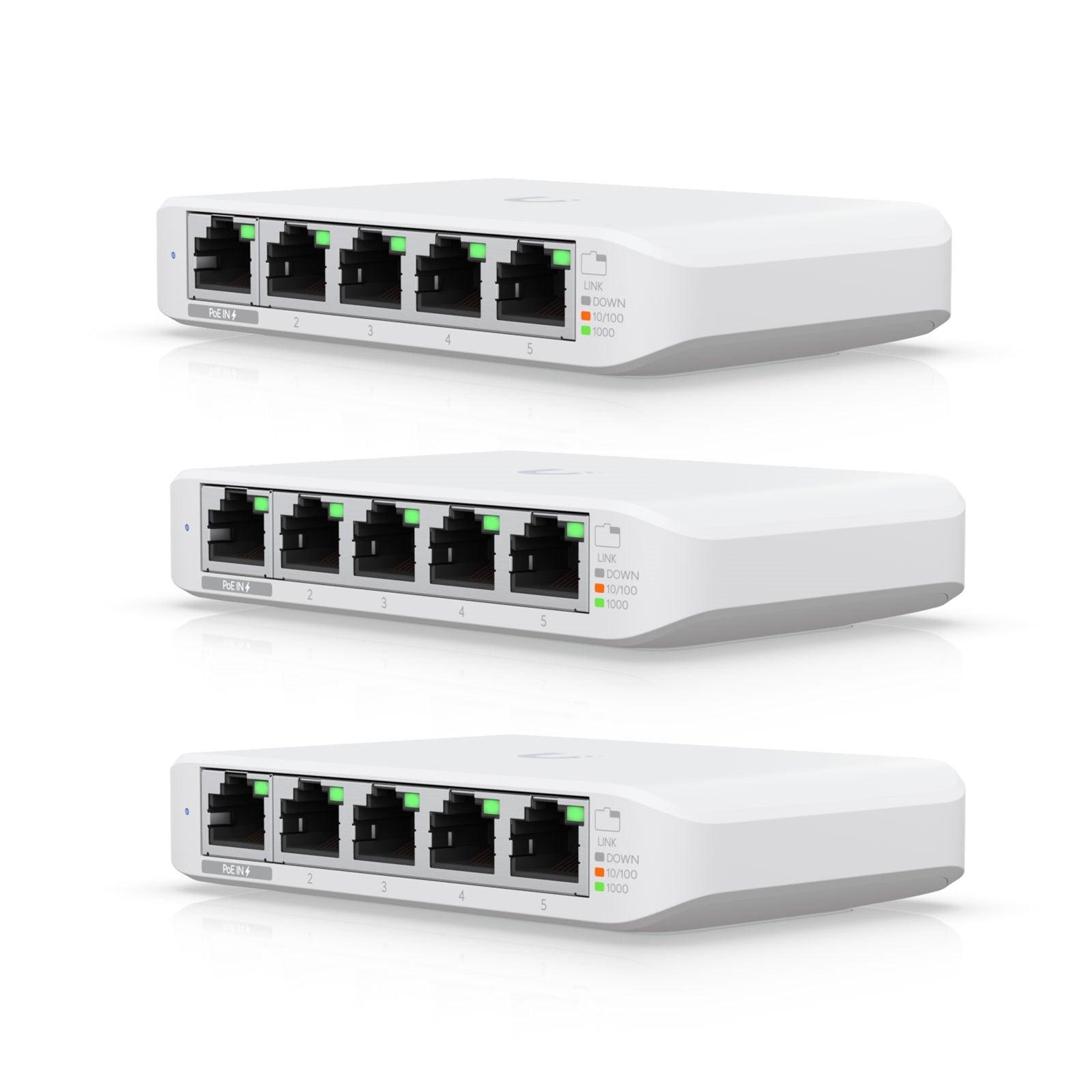 Ubiquiti USW-Flex-Mini 5-Port Gigabit Managed Switch Triple Pack Ubiquiti USW-Flex-Mini 5-Port Gigabit Managed Switch Triple Pack